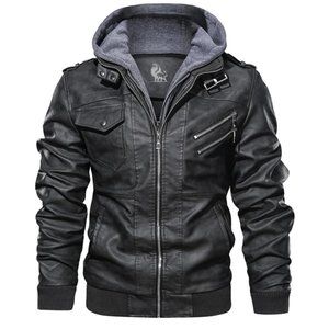 Leather jacket, size L (new)